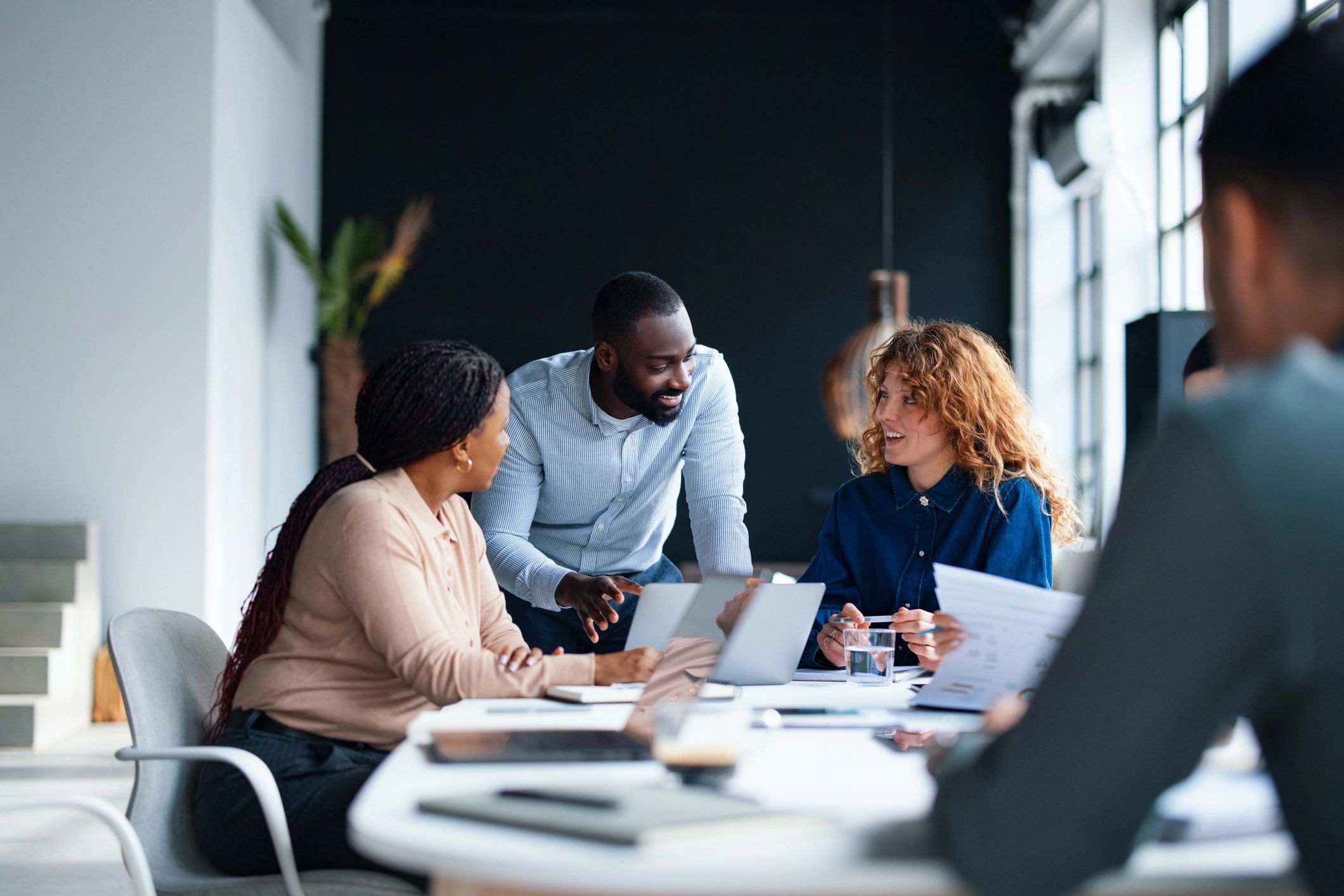 Healthcare professionals in a consultation meeting